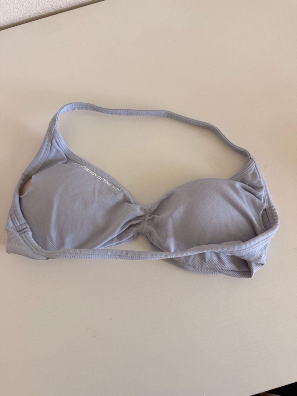 DFYNE light blue halter impact top size S - Picture 2 of 3